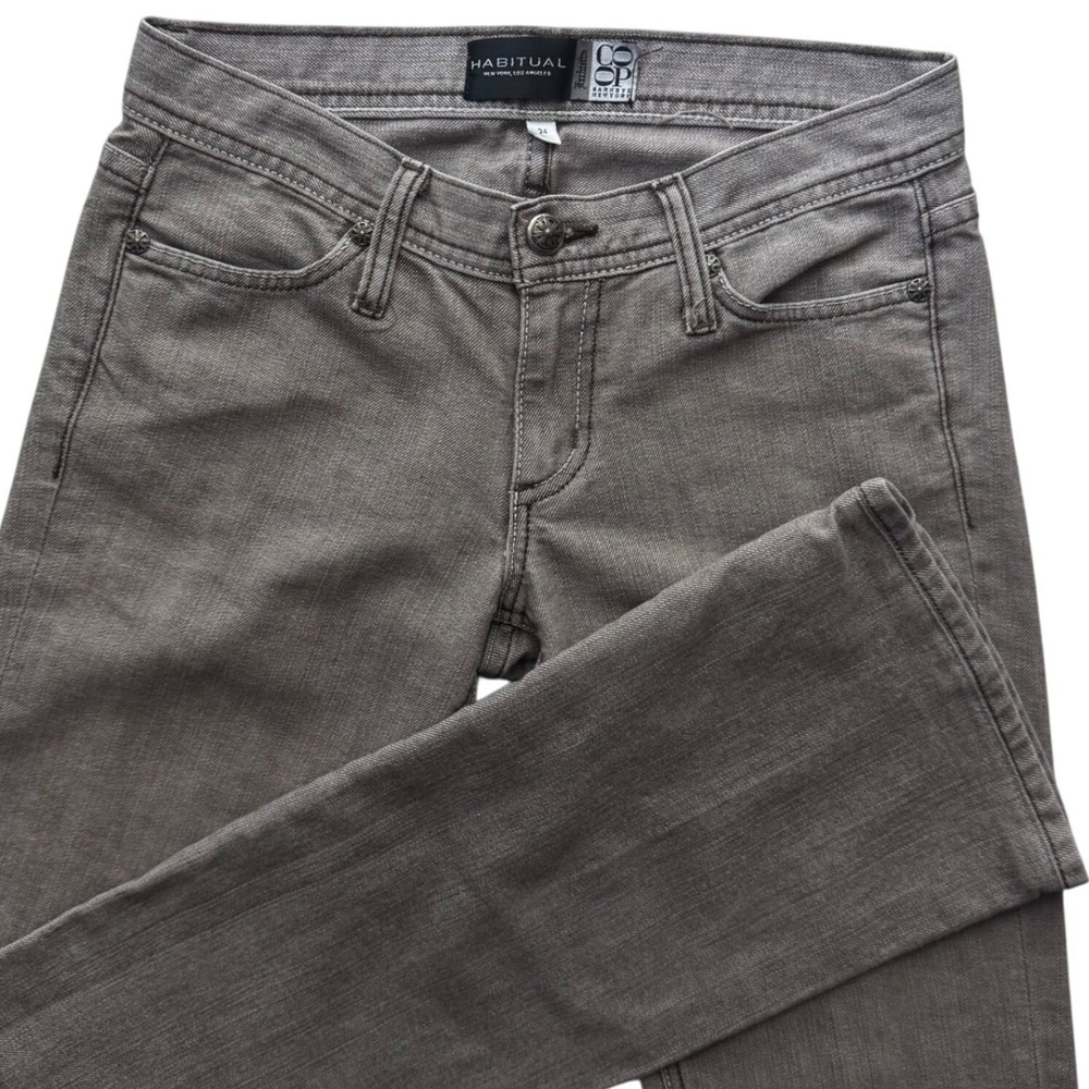 Habitual COOP Barneys Womens Denim 24 Low Rise Bootcut Tan Brown
